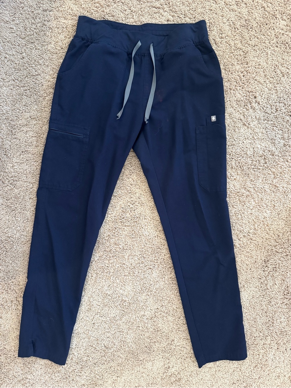 Figs Navy Women's Yola Waistband Scrub Pants